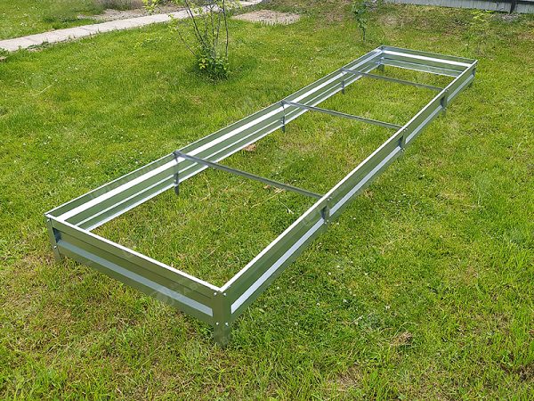 gryadka-cink Грядка «Усиленная» оцинкованная (высота 20 см) — изображение 1